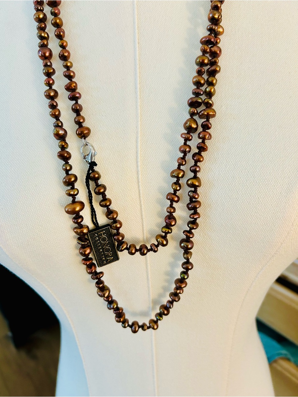 Honora Iridescent Chocolate  Freshwater Pearl Necklace